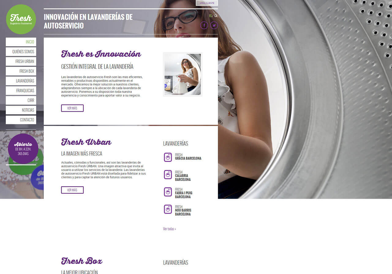 Diseño web y Marketing Online para Fresh Laundry