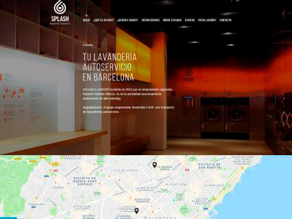 Splash Laundry Barcelona,  nuevo diseño web y mejora del posicionamiento