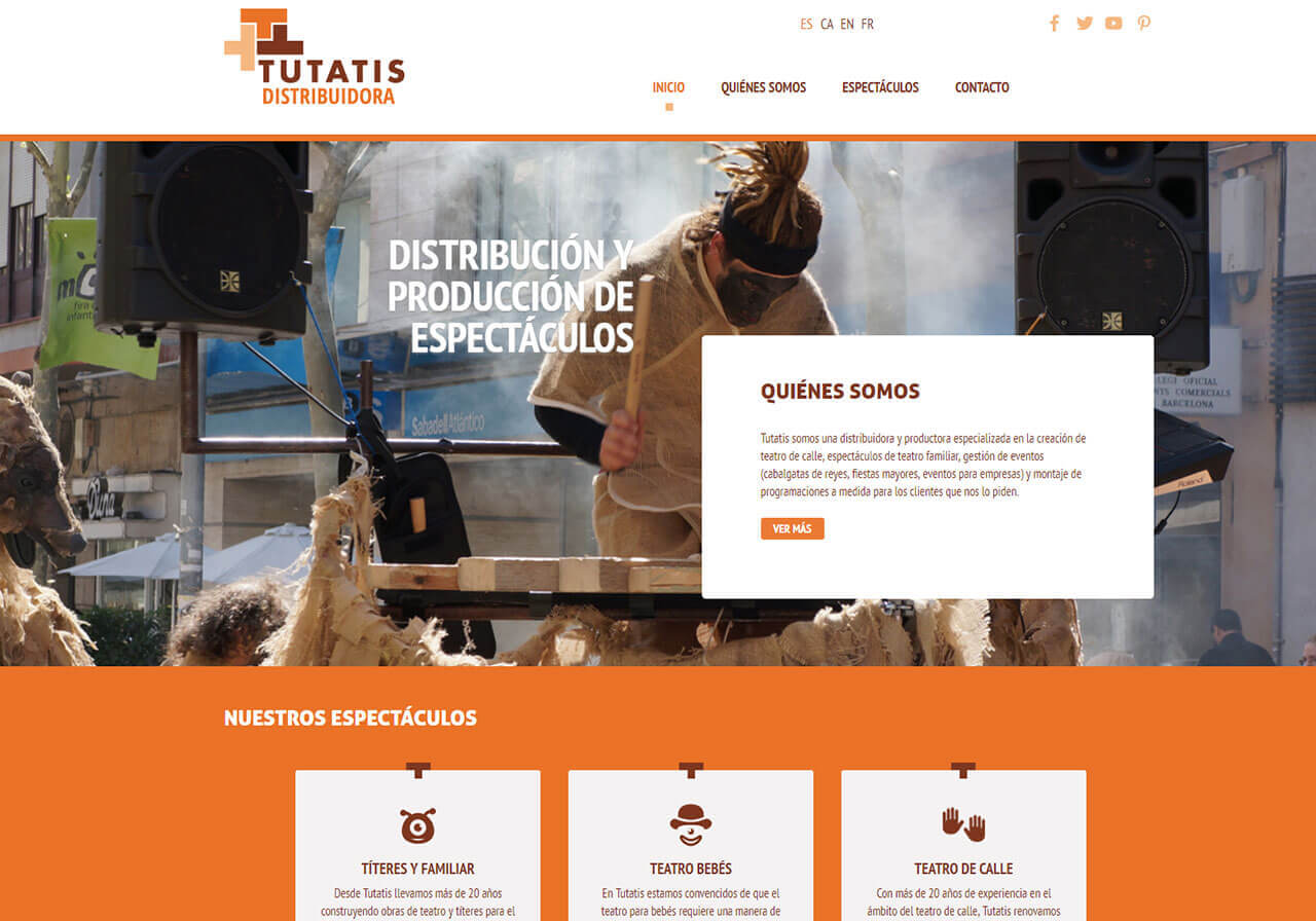 Página web para Tutatis