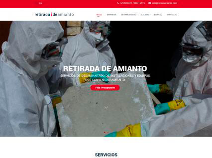 Nueva web y SEO para Retirar Amianto