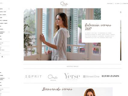 Diseño web de la tienda online Ona BCN y SEO