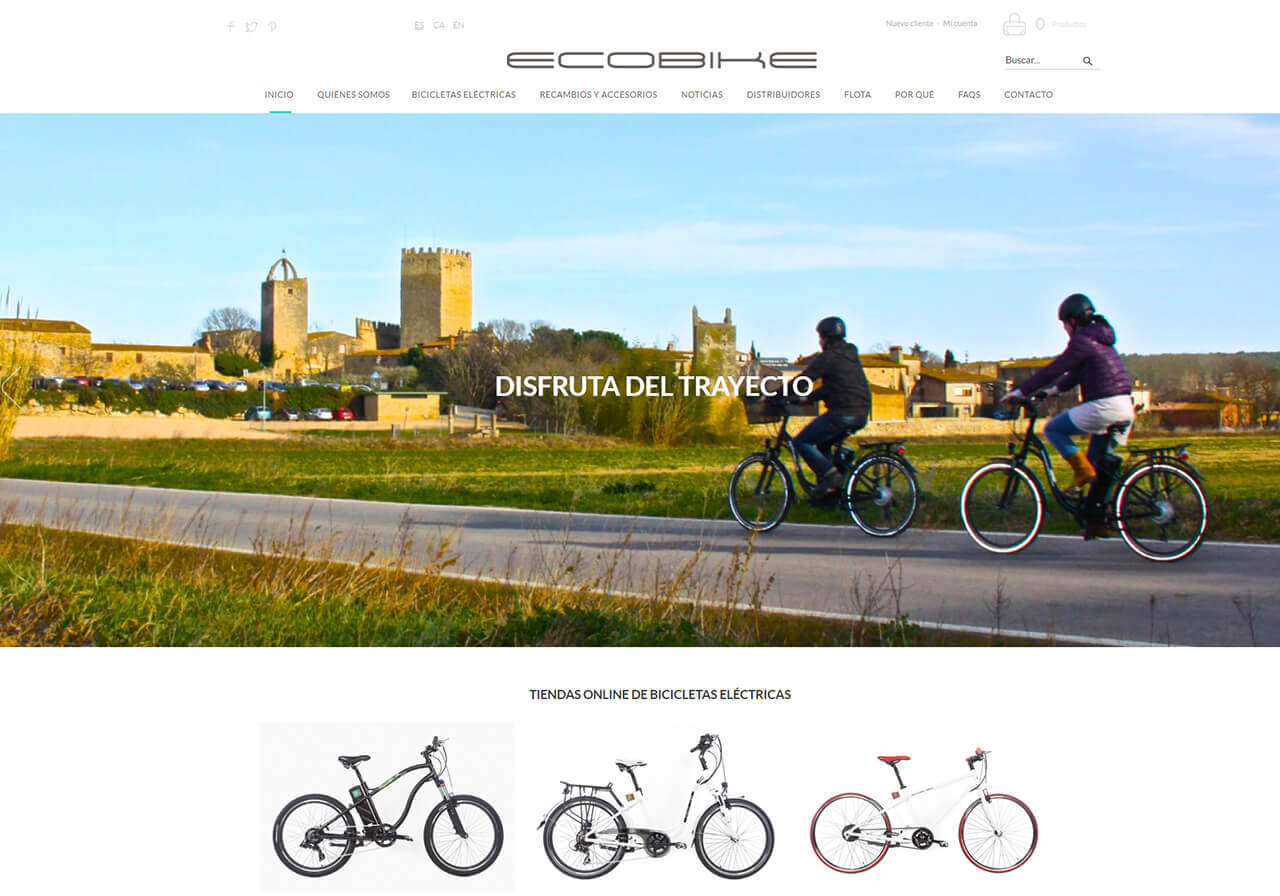Disseny botiga online Ecobike