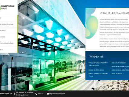 Corporate image and web design for Urology Barcelona