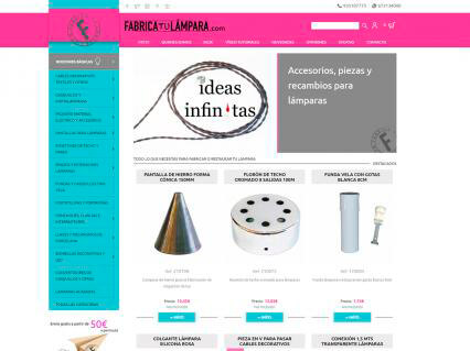 SEO and ecommerce for Fabrica tu Lámpara