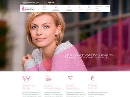 Diseño web y SEO local para Abortogirona.com