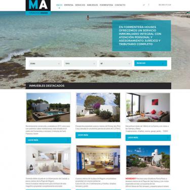 Marketing online y diseño web para Ma Formentera Houses