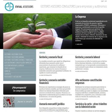 Seo y diseño web para lapágina de Evial Assessors