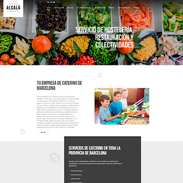 Diseño web más actual para una empresa de catering en Barcelona