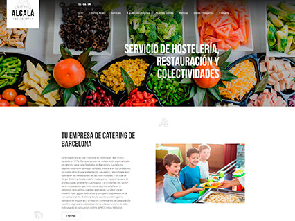 Diseño web más actual para una empresa de catering en Barcelona