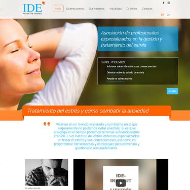 Diseño web y programación web para IDE - Institut de l'Estrès