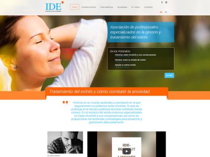 Diseño web y programación web para IDE - Institut de l'Estrès