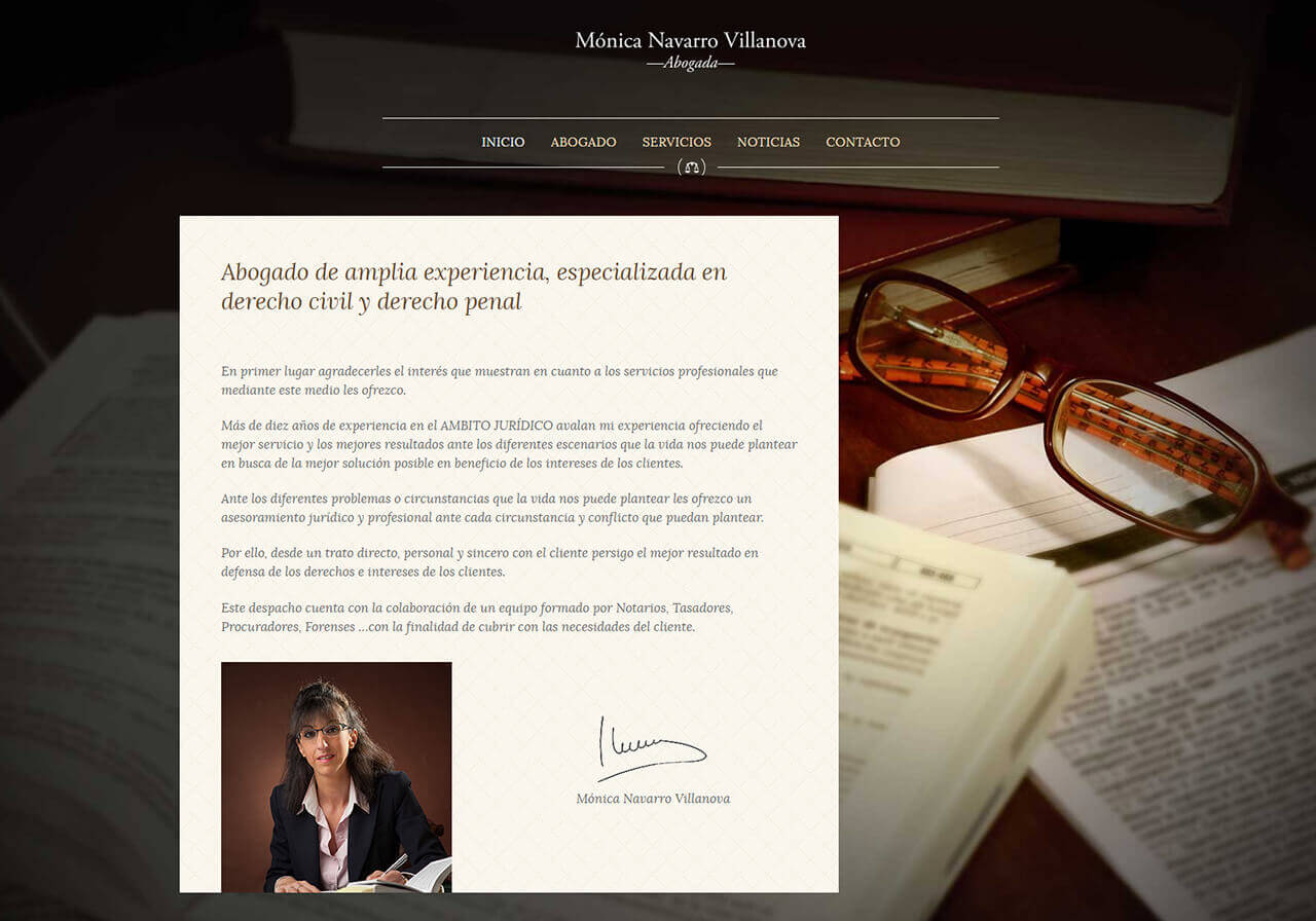 Diseño web para abogado de derecho civil en Barcelona