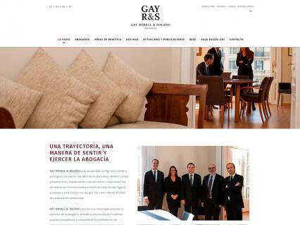 Diseño web para la web Gay R&S