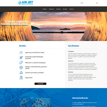 Air Jet: nueva página web y SEO