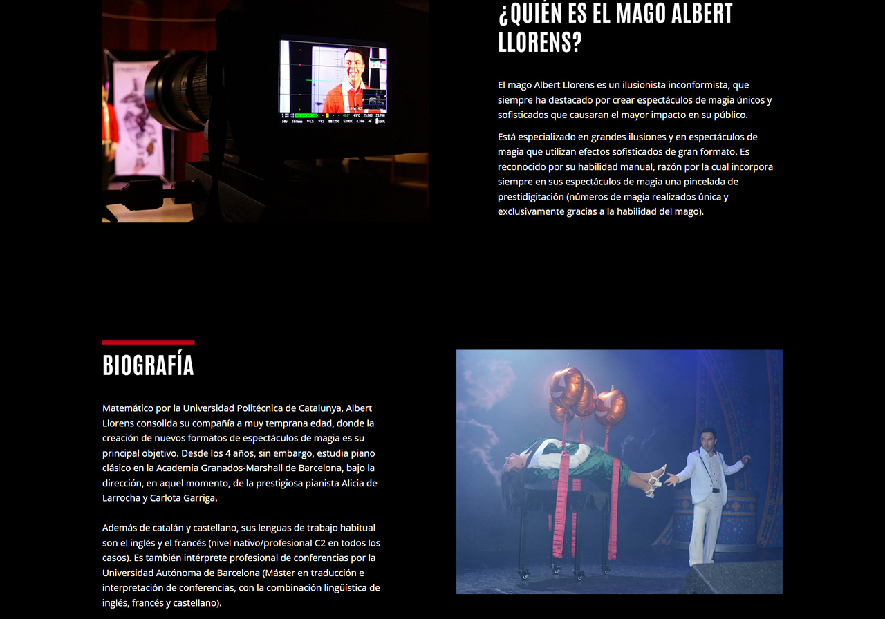 Diseño web Albert Llorens