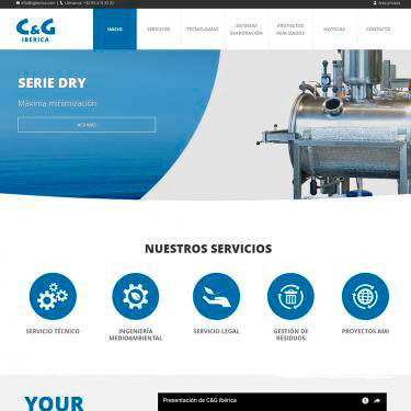 Diseño web y SEO C&G Ibérica