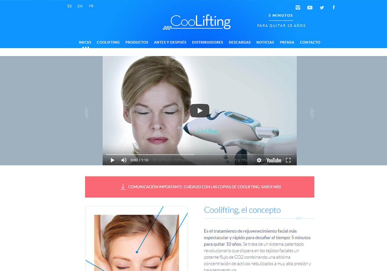 Nuevo diseño web para CooLifting