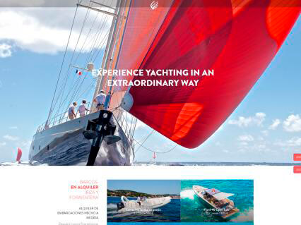 Diseño web para Coral Yachting