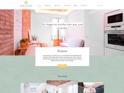 Diseño web para Decon Group