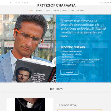 Diseño web para Krzysztof Charamsa