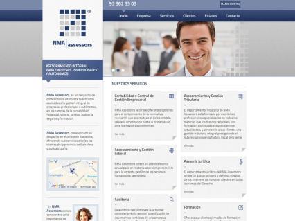 Diseño web corporativo para NMA Assessors