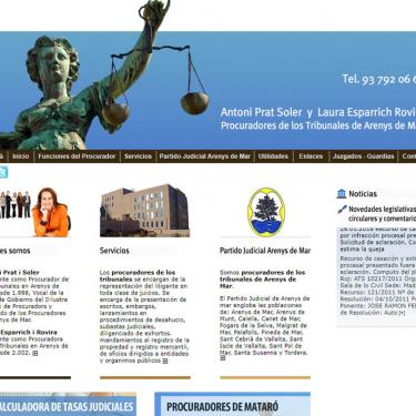 Creación de la página web de Procuradores Arenys de Mar.