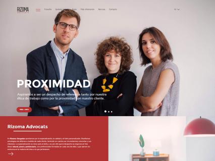 Diseño web para Rizoma Abogados