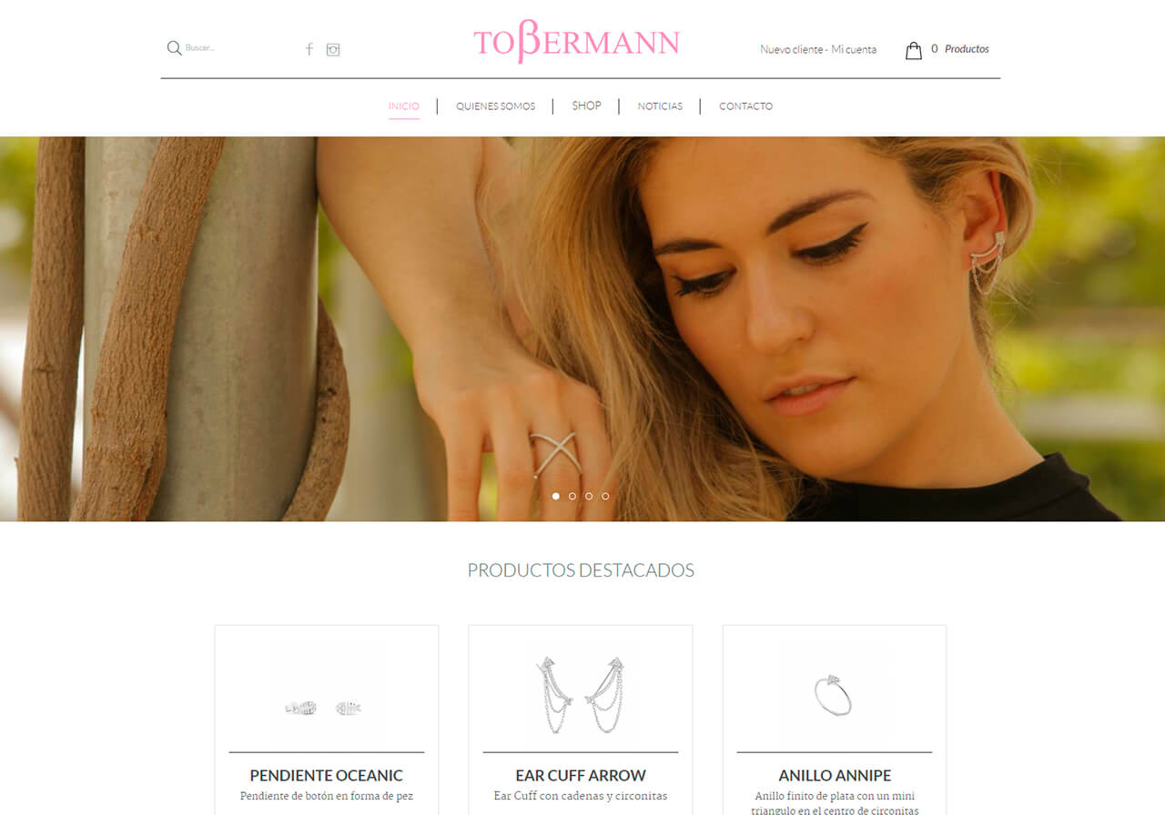Diseño web para Tobermann