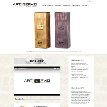 Programación web, diseño web y marketing online para Art&Servei