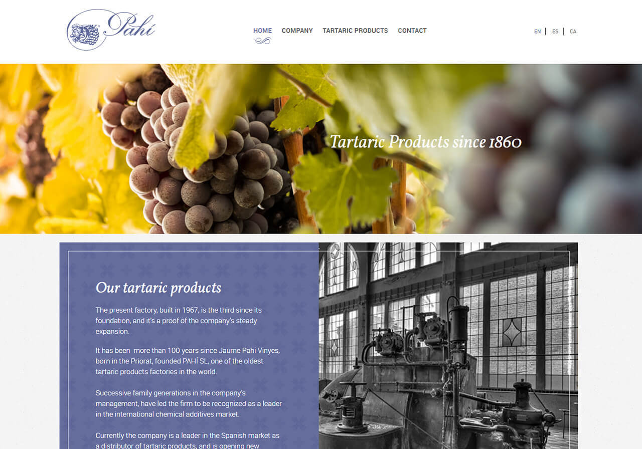 Tartaric products website