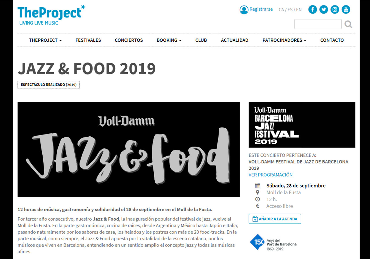 Google Display Festival Jazz & Food 2019