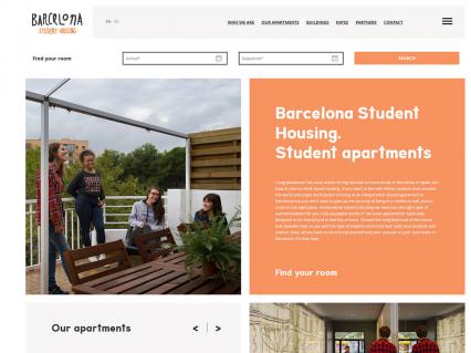Diseño web: Barcelona Student Housing