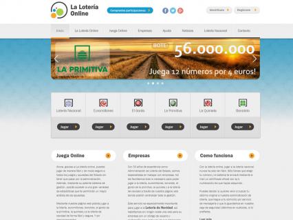 Diseño web La Lotería Online