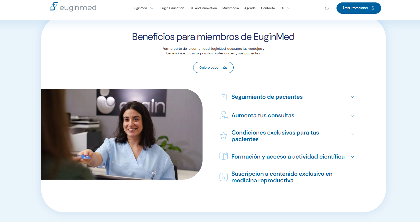 Diseño web EuginMed