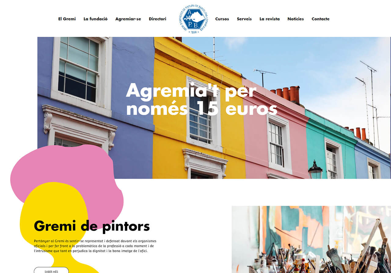 diseño web Gremi Pintors