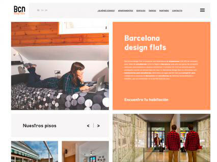 Diseño web para  Barcelona Design Flats