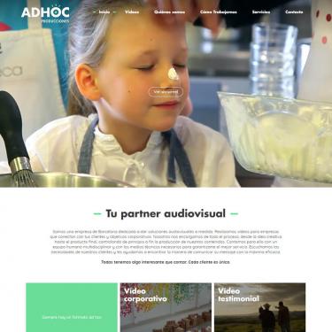 Portal corporativo de ADHOC Producciones