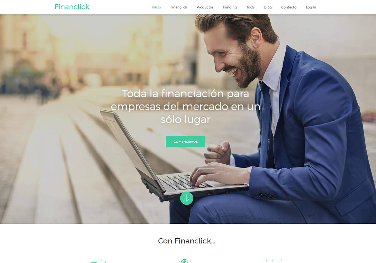 Nuevo Diseño web y marketing online para Financlick
