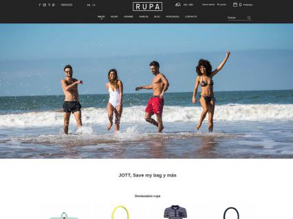 Diseño web para Rupa, tienda online de ropa JOTT y Anonyme