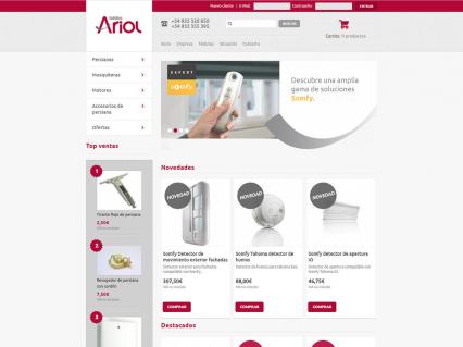 Diseño tienda online Persianas Ariol