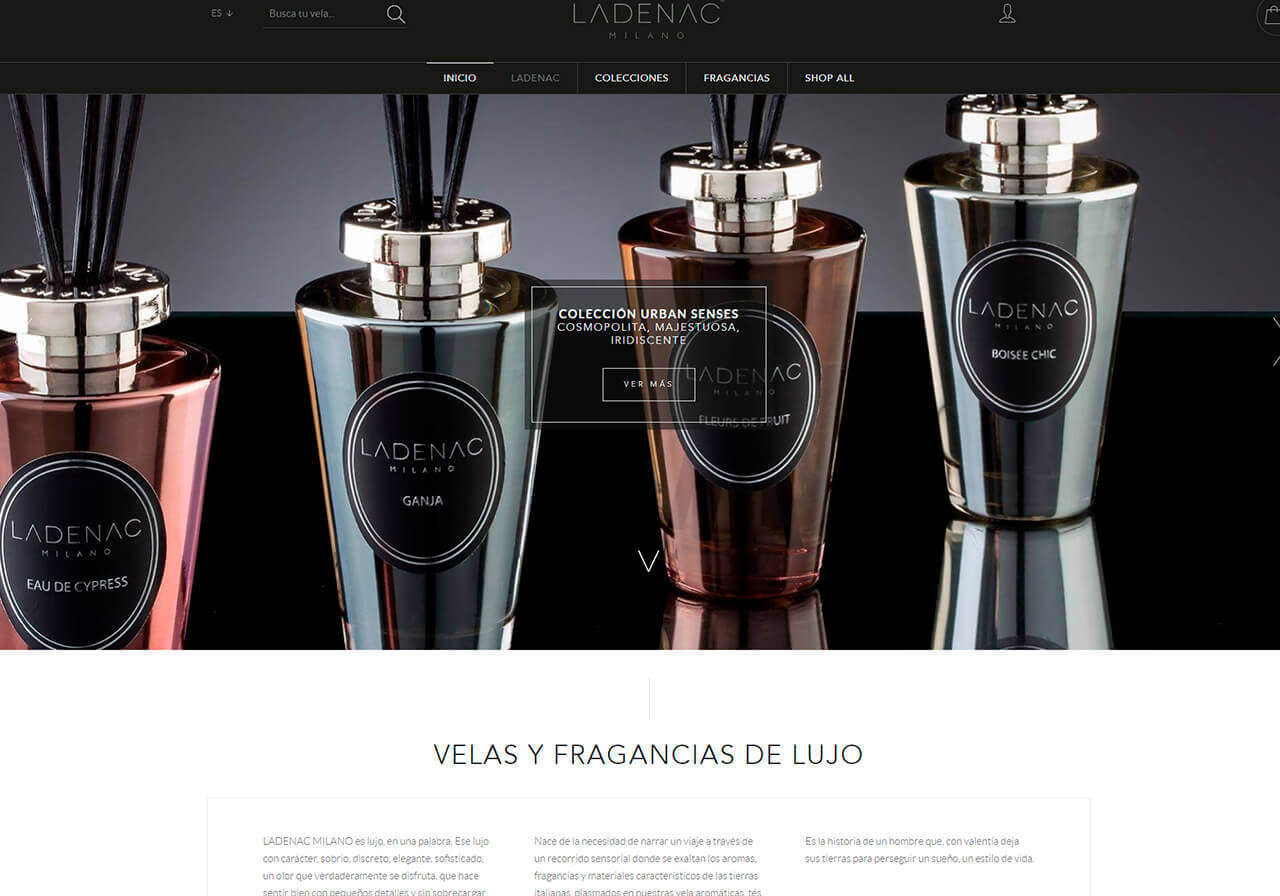 Diseño web y márketing on-line para Ladenac Milano