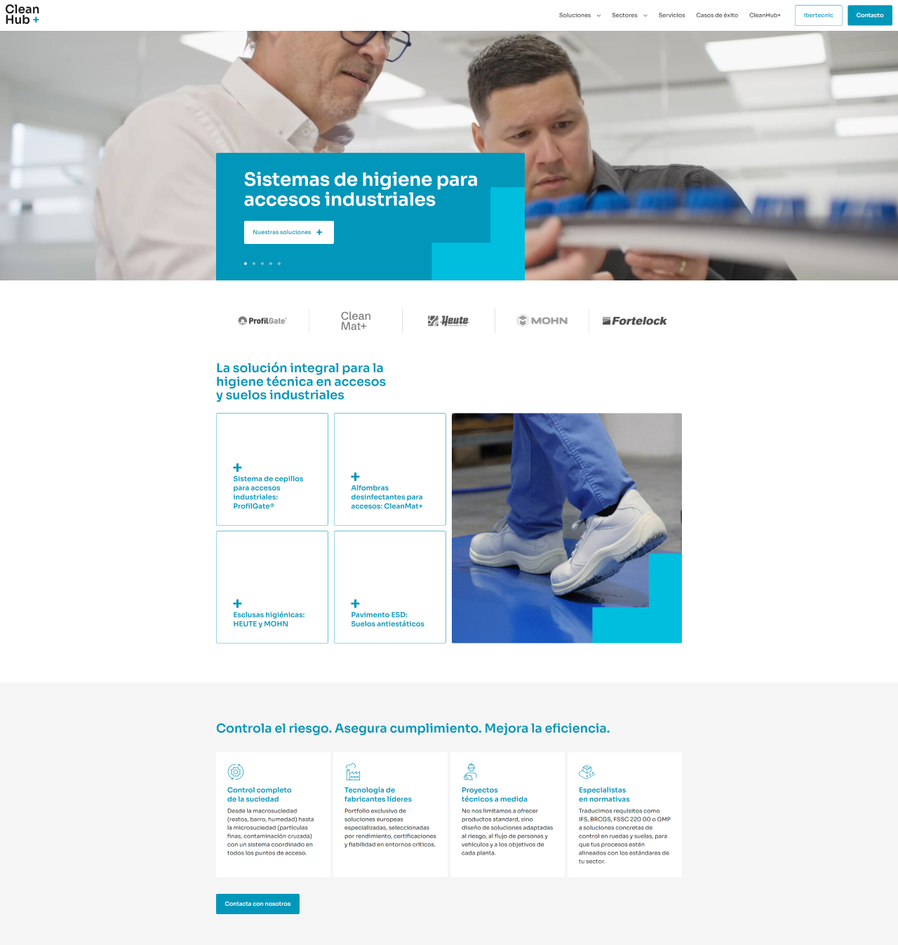 página de la web de cleanhub