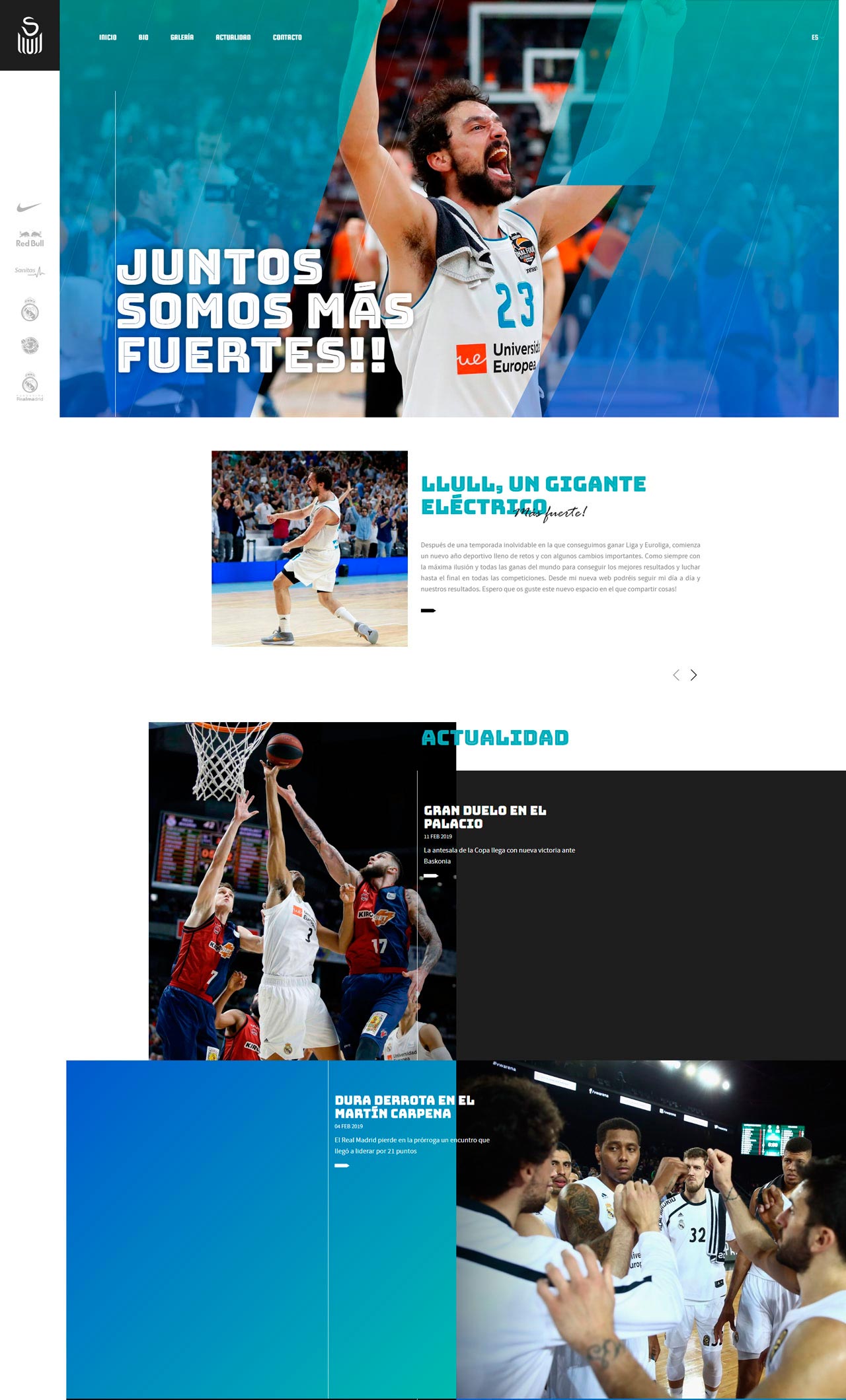 Sergio Llull, el mejor jugador y el mejor diseño web de Madrid
