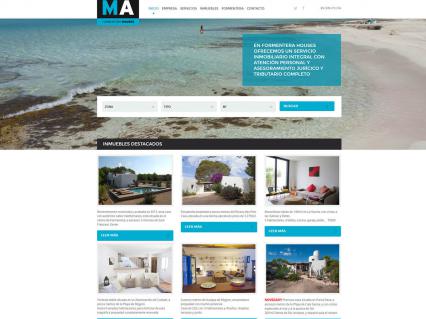 Marketing online i disseny web per Ma Formentera Houses
