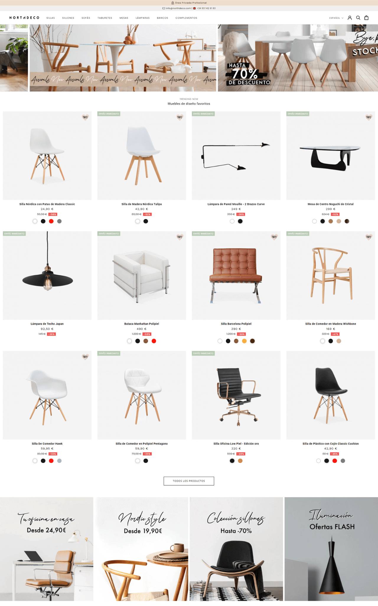 Ecommerce mobles de disseny