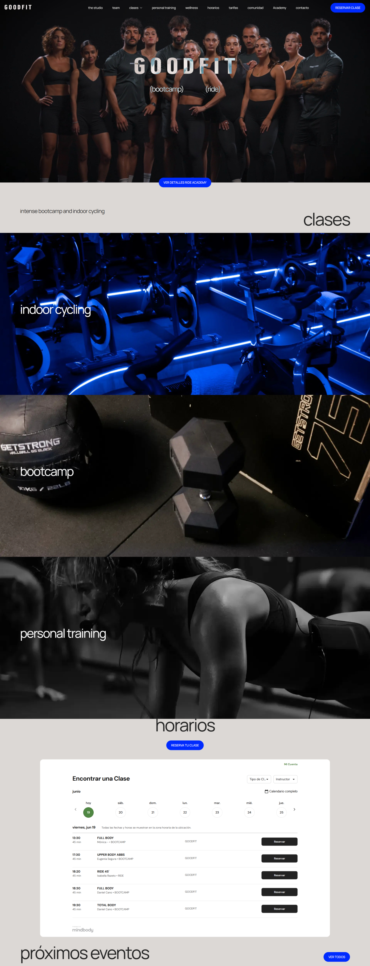 pàgina sencera de goodfit
