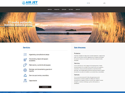 Air Jet: nova pàgina web i SEO