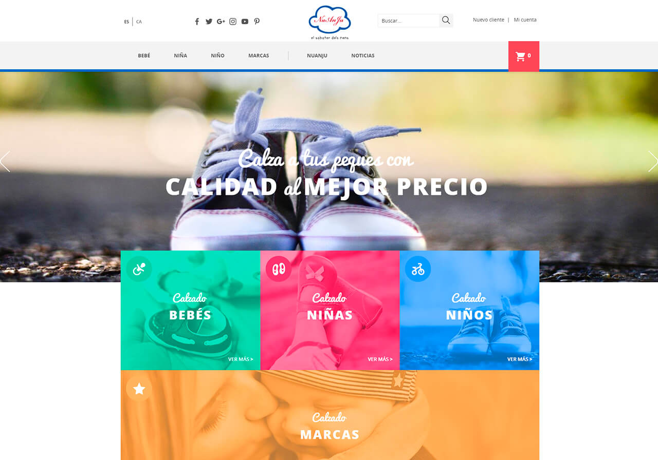 Nou disseny web i posicionament web per Nuanju