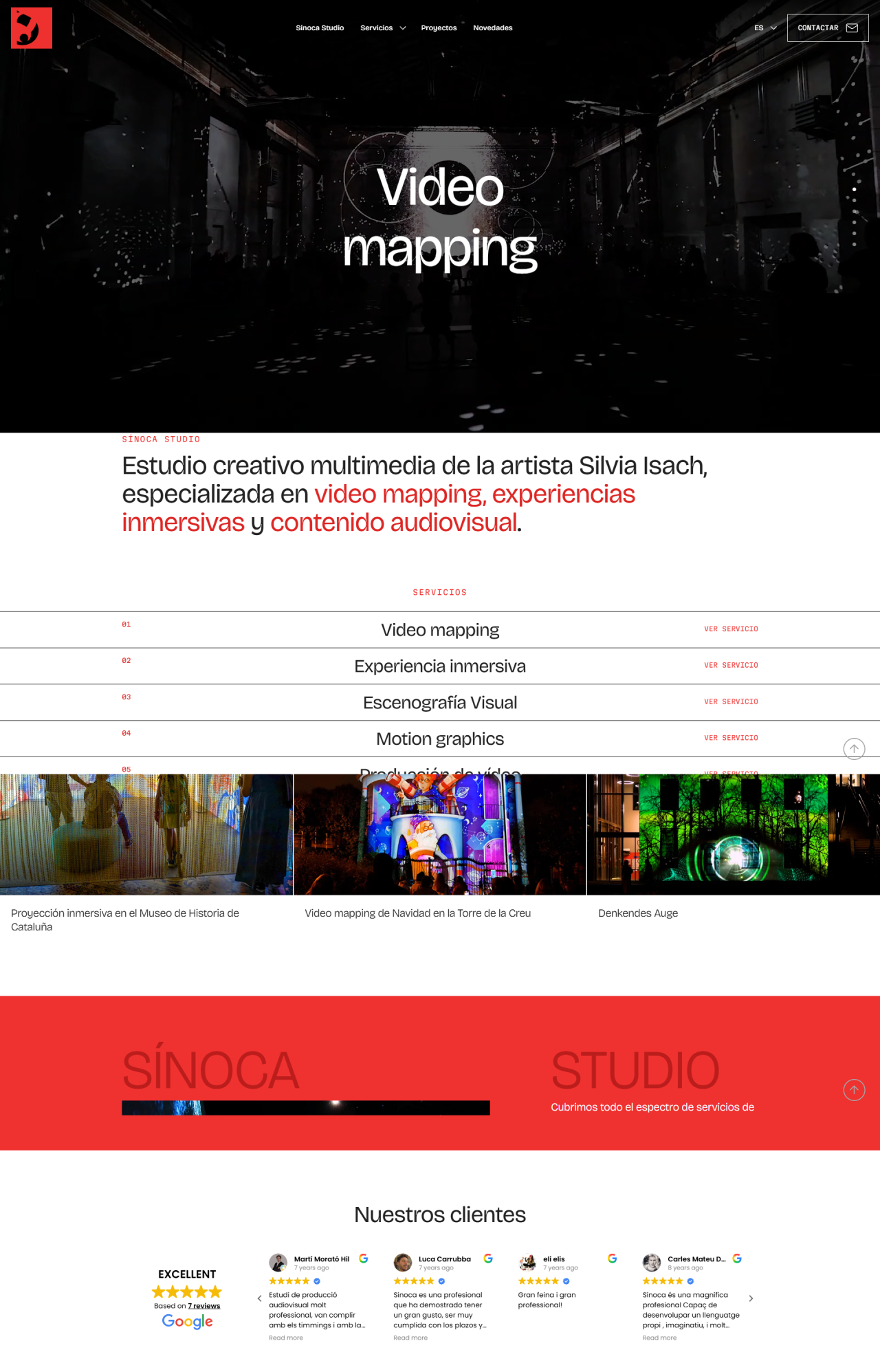 pàgina sencera sinoca studio