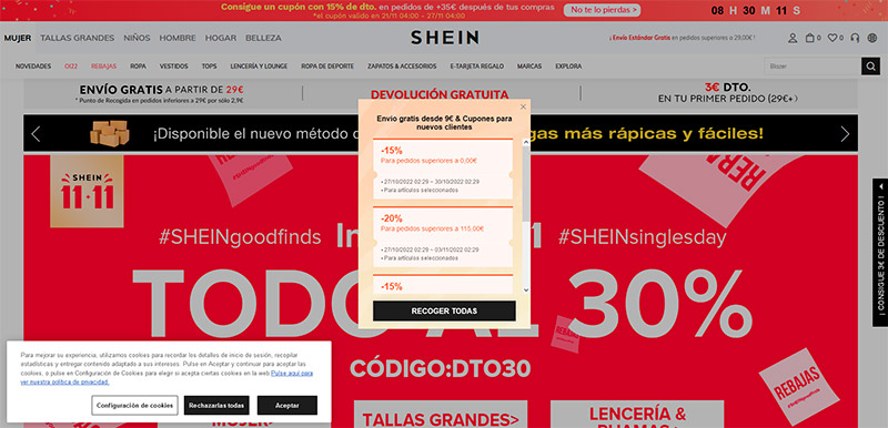 diseño web shein